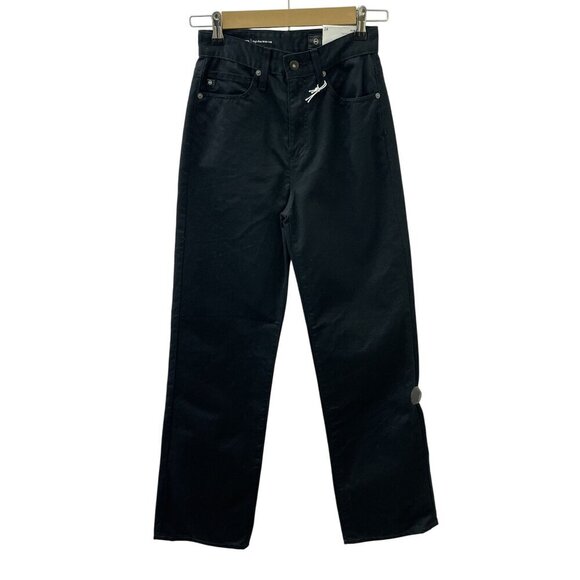 Ag Adriano Goldschmied Denim - AG Adriano Goldschmied Kora High-Rise‎ Wide Leg Black Denim Jeans Women 24 NWT